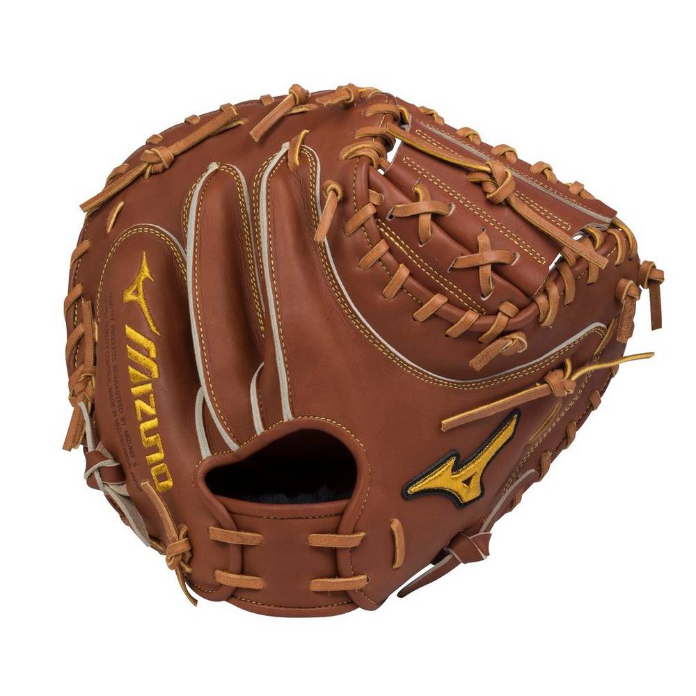 Catchers Mitt Mizuno Baseball Pro Limited Edition 33.5" Uomo - Marroni - 83491-AHUL